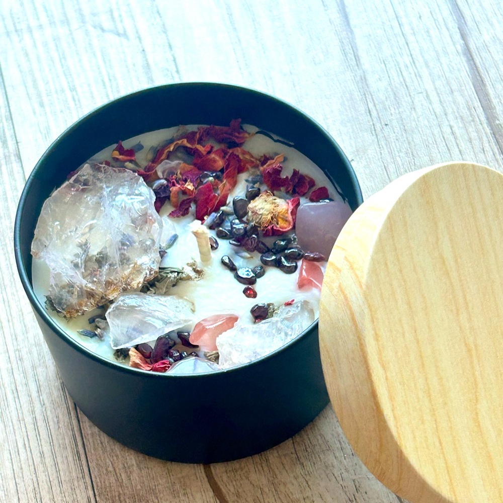LOVE and PASSION 💕 Spiritually Dressed Custom 8oz. Candle Tin